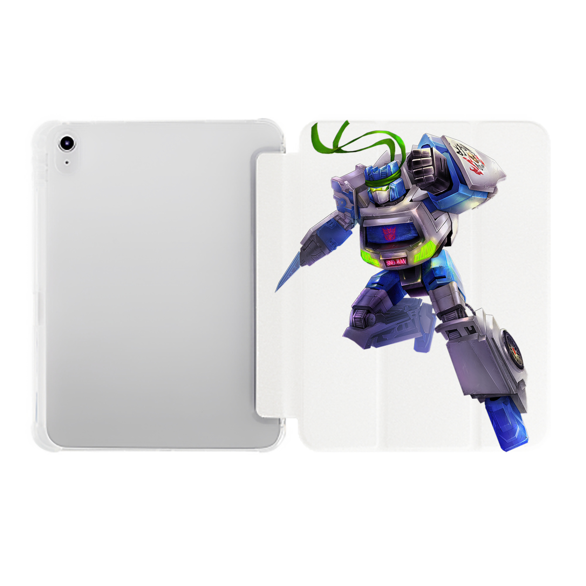 （画像用）  IPad ケース ペン収納付き 三つ折りスタンド PUレザー×シリコン 対応機種9.5/10.5/10.9インチ